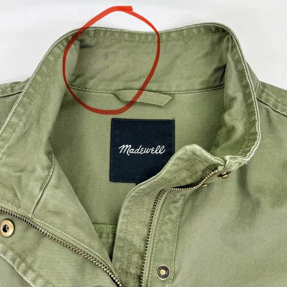 Madewell Jacket Womens Medium Oversized Utility Cargo Belted Coat - Picture 11 of 16